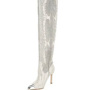 KatyannaTwo Rhinestone Embellished Over-The-Knee Western Dress Boots - w…